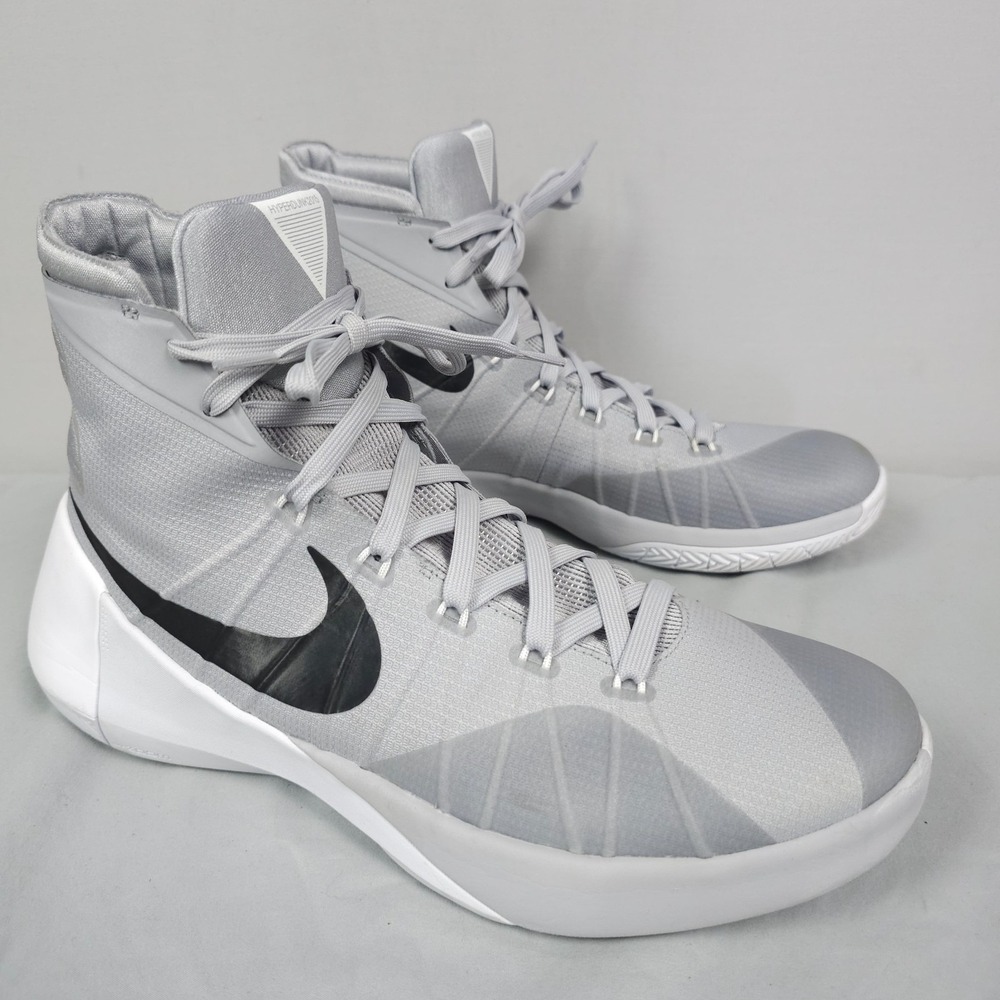 Nike Hyperdunk 2015 Shoes Men Size 11 Wolf Grey High Top Basketball 812944-010